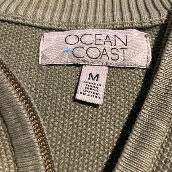 Ocean Coast size medium 1/4 zip sweater excellent condition - Picture 2 of 3